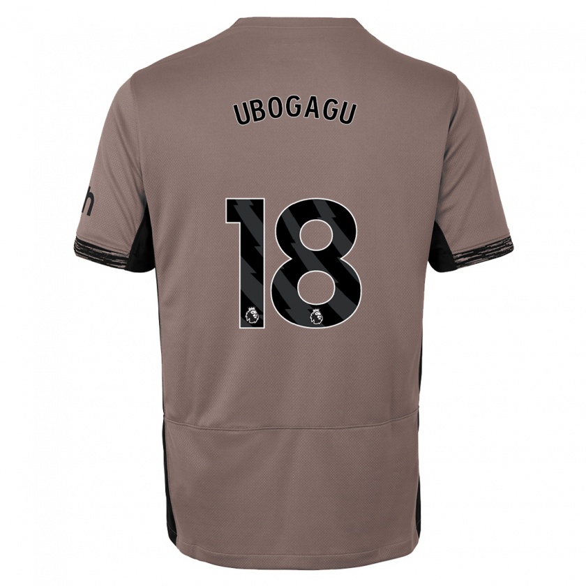 Kandiny Heren Chioma Ubogagu #18 Donker Beige Thuisshirt Derde Tenue 2023/24 T-Shirt België