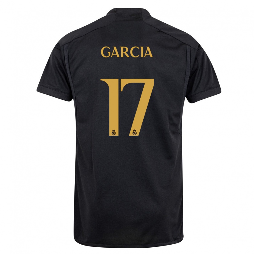 Kandiny Uomo Maglia Gonzalo García #17 Nero Kit Gara Third 2023/24 Maglietta