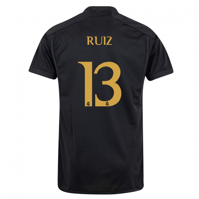 Kandiny Uomo Maglia Guillermo Ruiz #13 Nero Kit Gara Third 2023/24 Maglietta