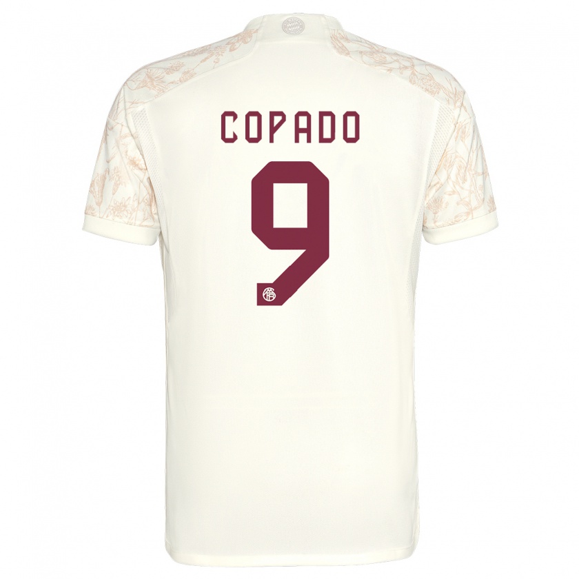 Kandiny Hombre Camiseta Lucas Copado #9 Blanquecino Equipación Tercera 2023/24 La Camisa