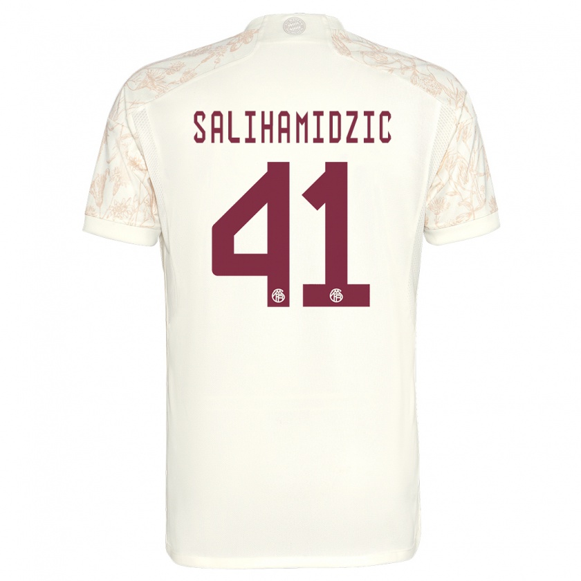 Kandiny Uomo Maglia Nick Salihamidzic #41 Bianco Kit Gara Third 2023/24 Maglietta