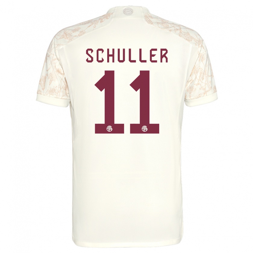 Kandiny Hombre Camiseta Lea Schuller #11 Blanquecino Equipación Tercera 2023/24 La Camisa