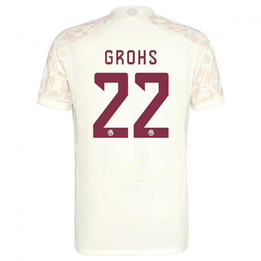 Kandiny Hombre Camiseta Maria Luisa Grohs #22 Blanquecino Equipación Tercera 2023/24 La Camisa