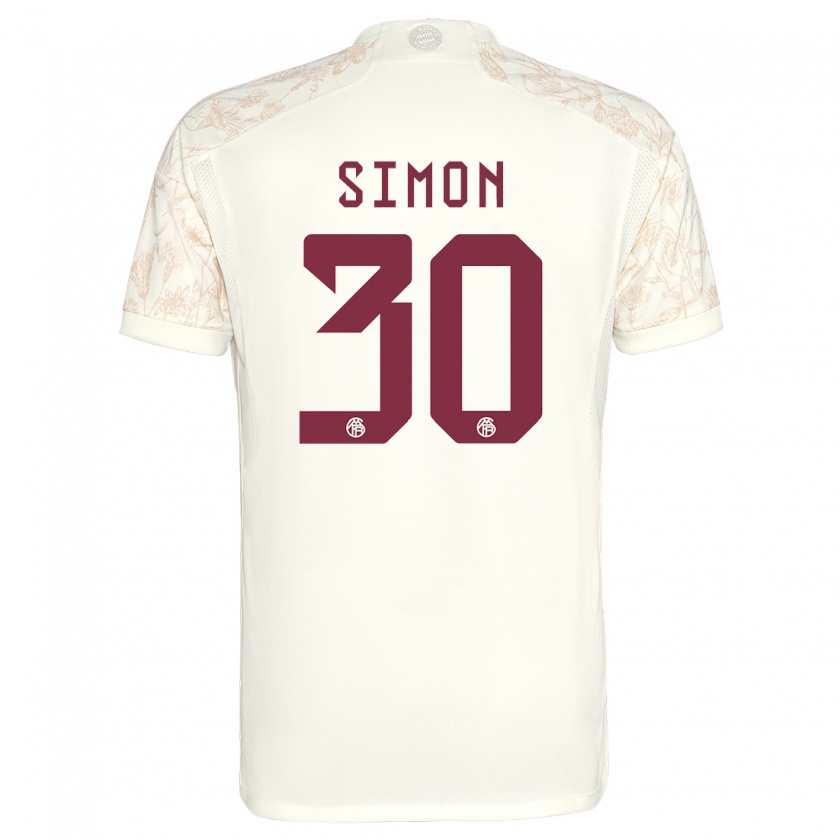 Kandiny Uomo Maglia Carolin Simon #30 Bianco Kit Gara Third 2023/24 Maglietta