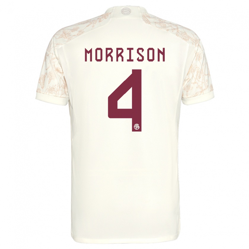 Kandiny Uomo Maglia Liam Morrison #4 Bianco Kit Gara Third 2023/24 Maglietta