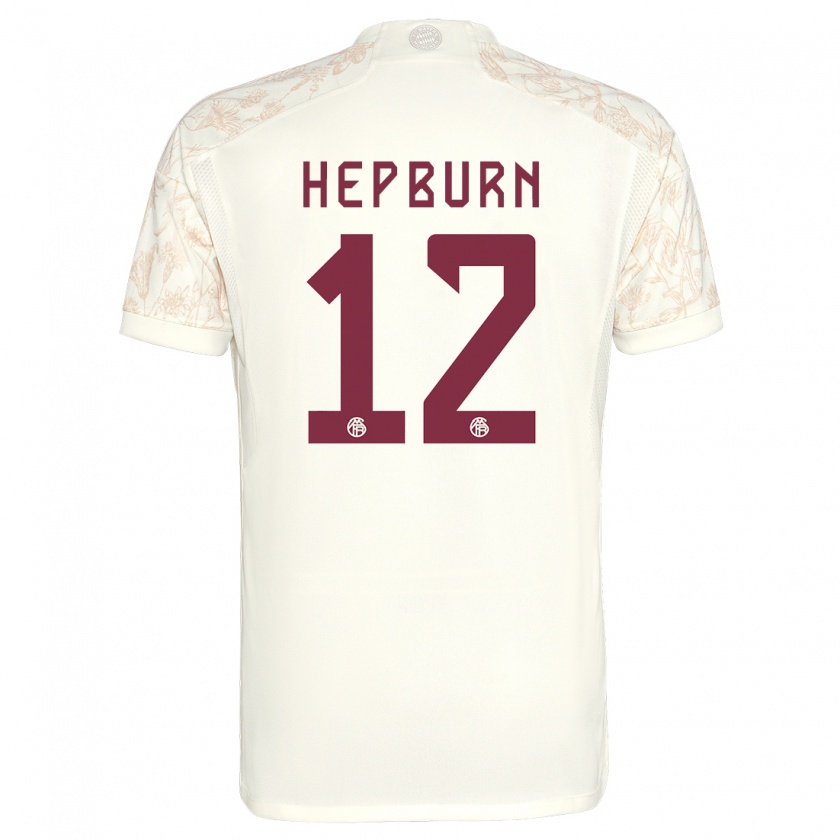 Kandiny Herren Barry Hepburn #12 Cremefarben Ausweichtrikot Trikot 2023/24 T-Shirt Österreich