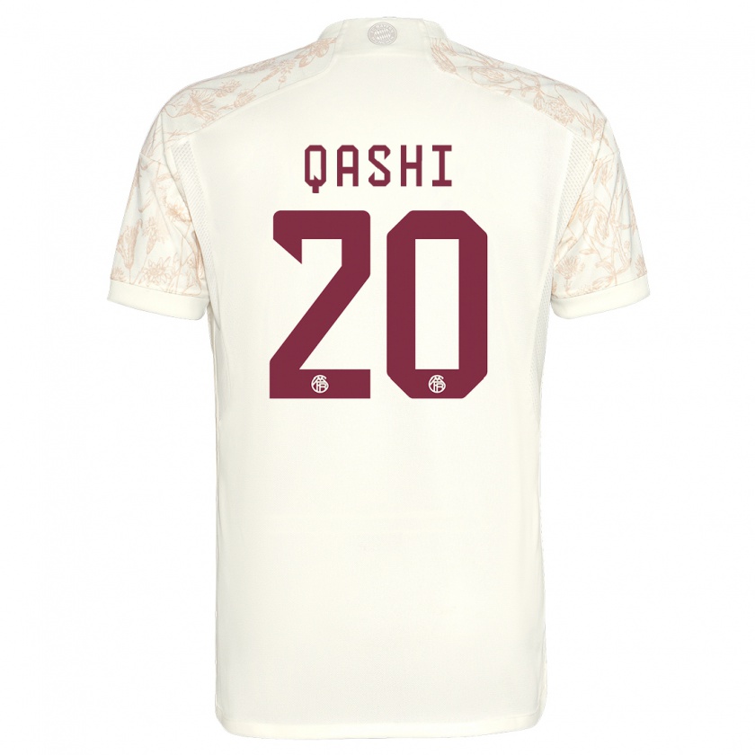 Kandiny Hombre Camiseta Yousef Qashi #20 Blanquecino Equipación Tercera 2023/24 La Camisa