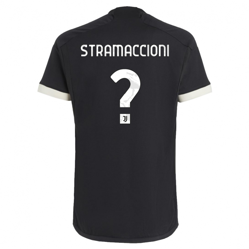 Kandiny Uomo Maglia Diego Stramaccioni #0 Nero Kit Gara Third 2023/24 Maglietta