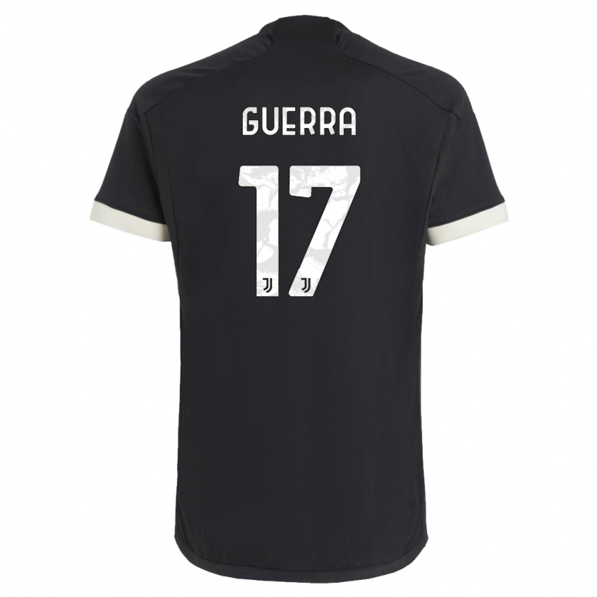 Kandiny Uomo Maglia Simone Guerra #17 Nero Kit Gara Third 2023/24 Maglietta