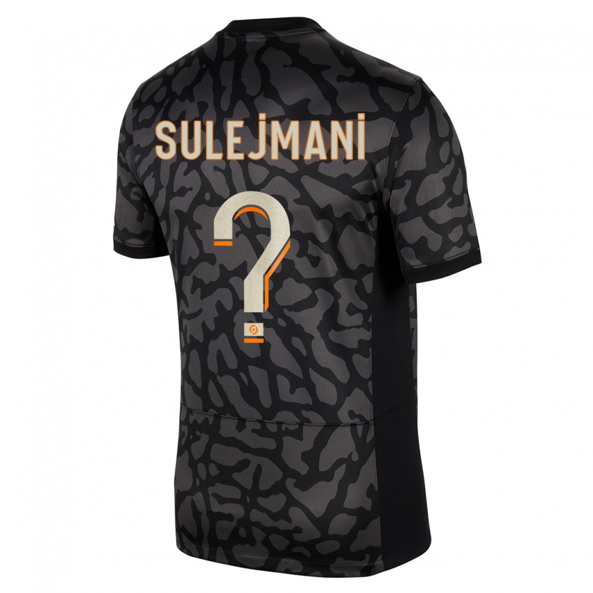 Kandiny Hombre Camiseta Lora Sulejmani #0 Negro Equipación Tercera 2023/24 La Camisa México