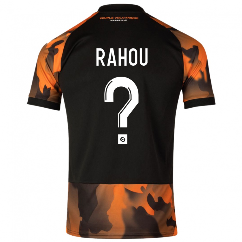 Kandiny Heren Jores Rahou #0 Zwart Oranje Thuisshirt Derde Tenue 2023/24 T-Shirt België