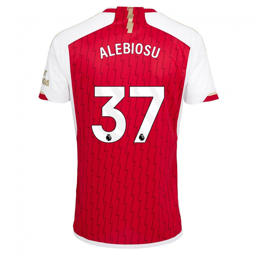 Kandiny Dames Ryan Alebiosu #37 Rood Thuisshirt Thuistenue 2023/24 T-Shirt België