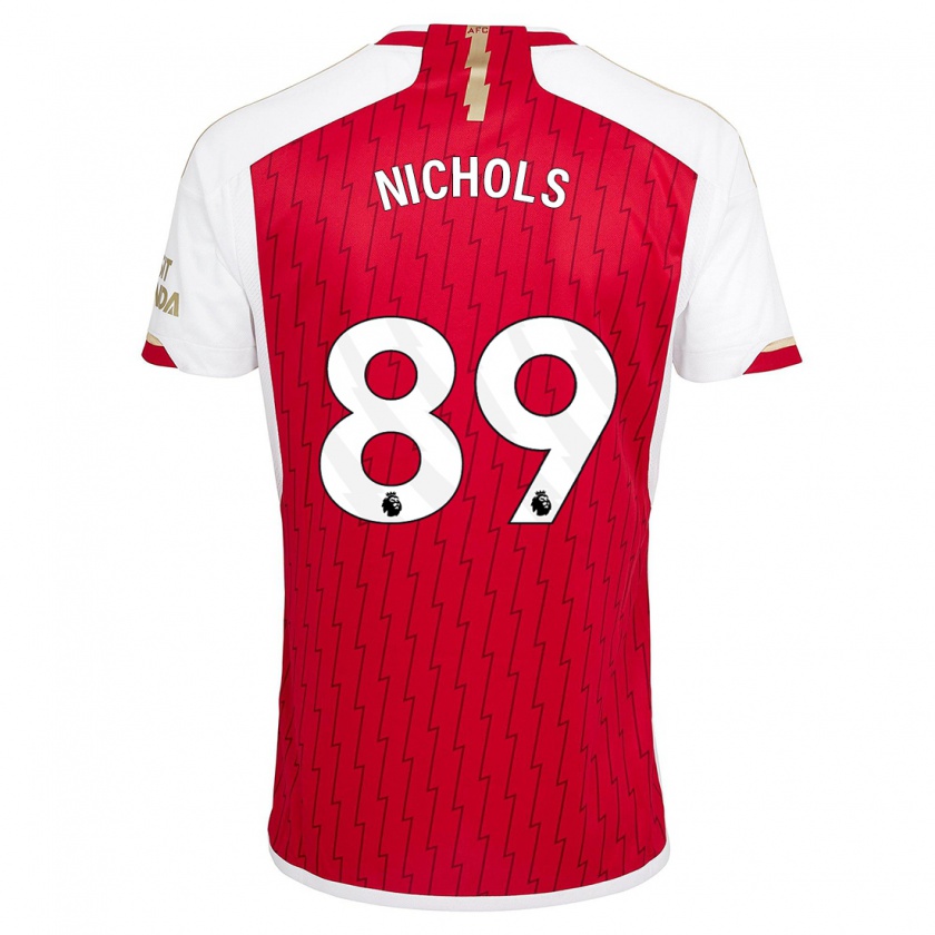 Kandiny Donna Maglia Josh Nichols #89 Rosso Kit Gara Home 2023/24 Maglietta