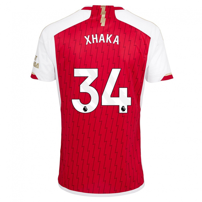 Kandiny Damen Granit Xhaka #34 Rot Heimtrikot Trikot 2023/24 T-Shirt Österreich