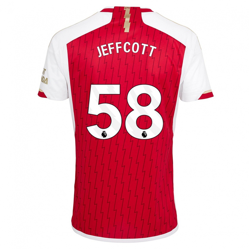 Kandiny Donna Maglia Henry Jeffcott #58 Rosso Kit Gara Home 2023/24 Maglietta