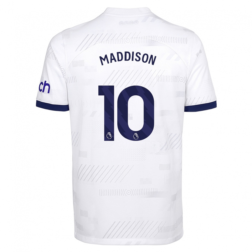 Kandiny Dames James Maddison #10 Wit Thuisshirt Thuistenue 2023/24 T-Shirt België