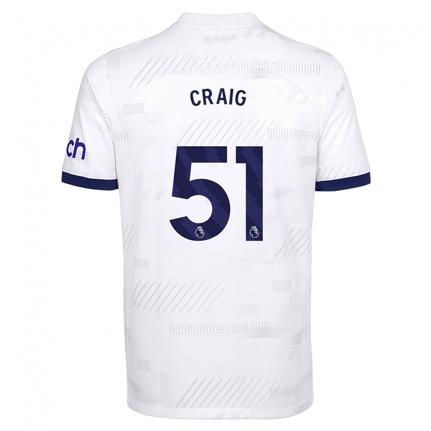 Kandiny Donna Maglia Matthew Craig #51 Bianco Kit Gara Home 2023/24 Maglietta