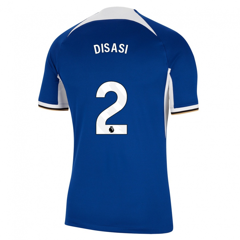 Kandiny Donna Maglia Axel Disasi #2 Blu Kit Gara Home 2023/24 Maglietta