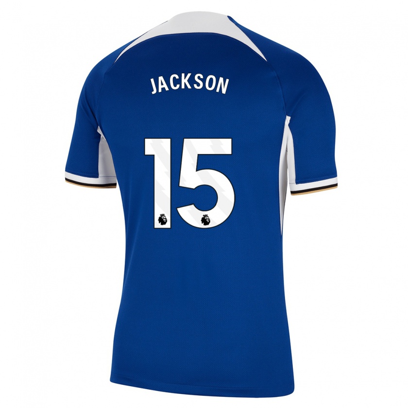 Kandiny Donna Maglia Nicolas Jackson #15 Blu Kit Gara Home 2023/24 Maglietta