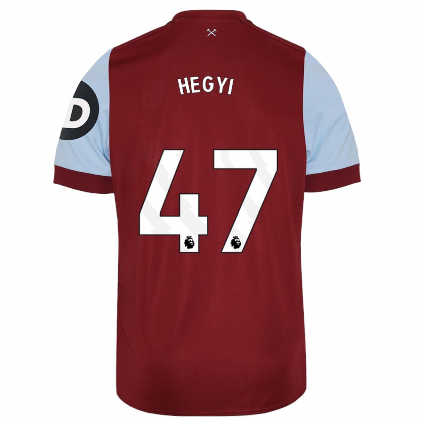 Kandiny Mujer Camiseta Krisztian Hegyi #47 Granate 1ª Equipación 2023/24 La Camisa