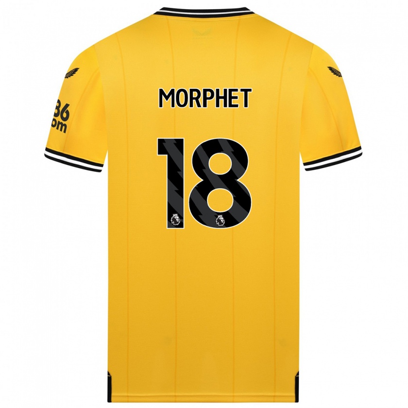 Kandiny Mujer Camiseta Anna Morphet #18 Amarillo 1ª Equipación 2023/24 La Camisa México