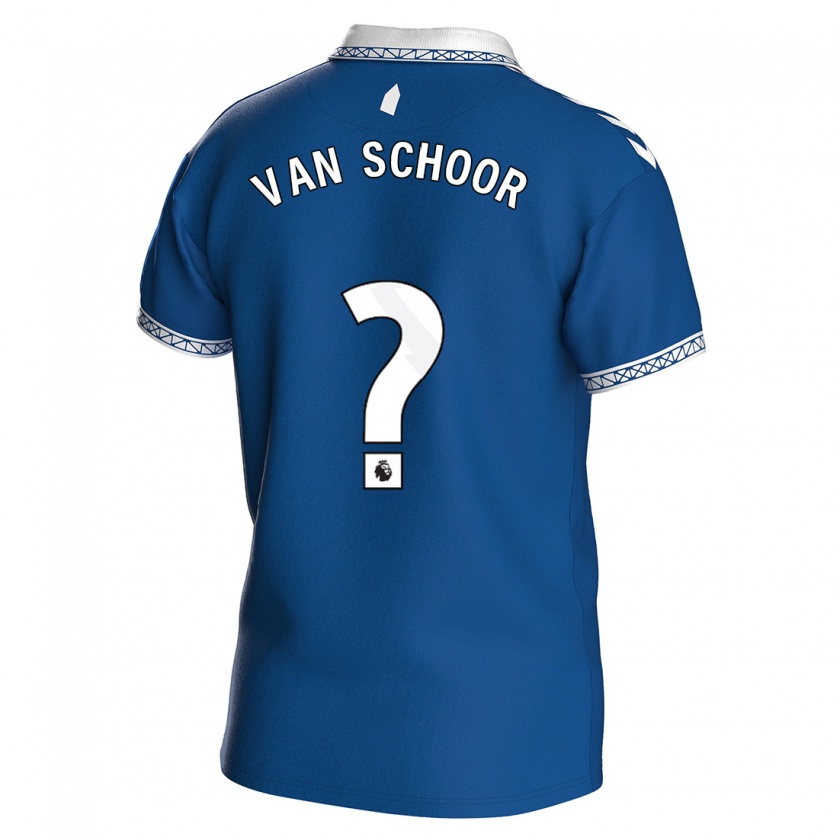 Kandiny Dames Joshua Van Schoor #0 Koningsblauw Thuisshirt Thuistenue 2023/24 T-Shirt België