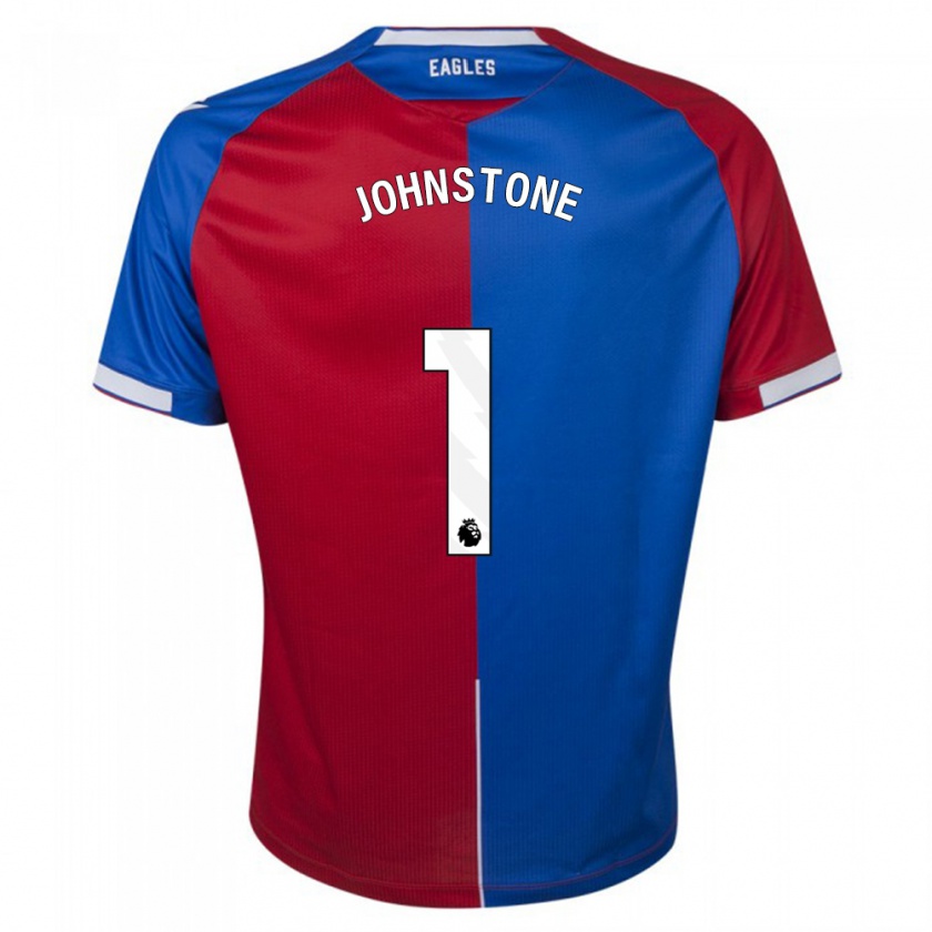 Kandiny Mujer Camiseta Sam Johnstone #1 Rojo Azul 1ª Equipación 2023/24 La Camisa