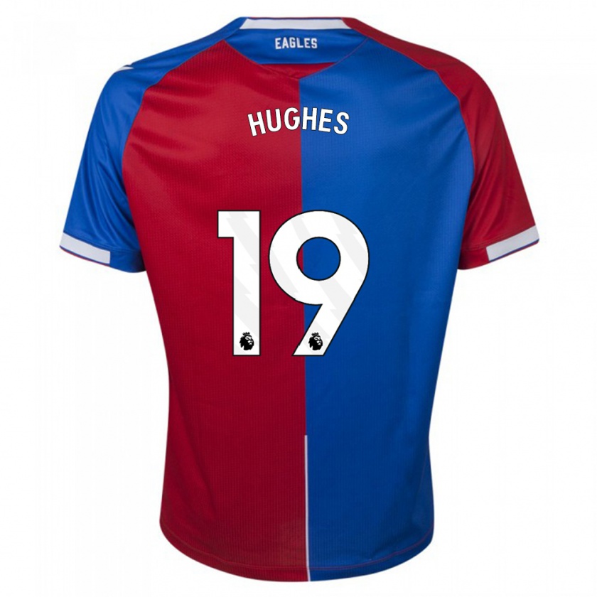 Kandiny Donna Maglia Will Hughes #19 Rosso Blu Kit Gara Home 2023/24 Maglietta