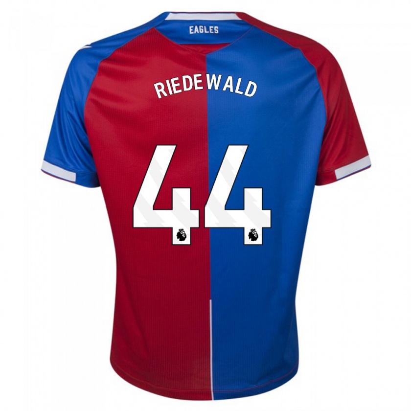 Kandiny Damen Jairo Riedewald #44 Rot Blau Heimtrikot Trikot 2023/24 T-Shirt Österreich