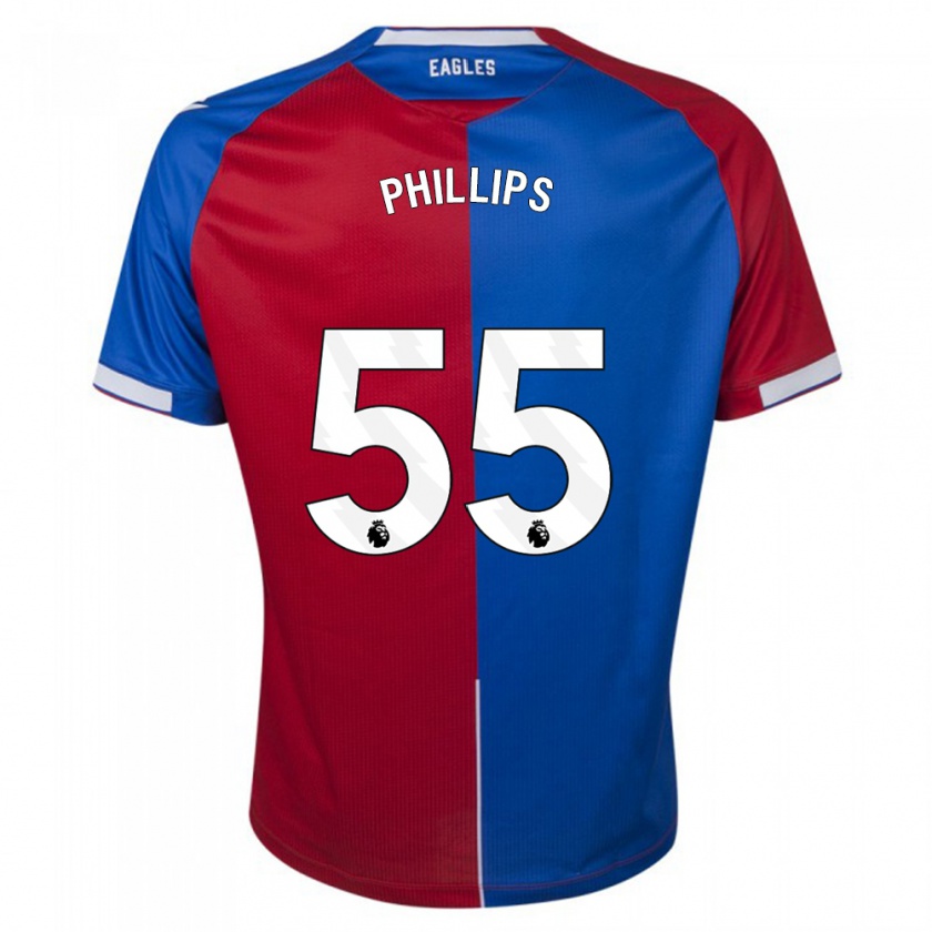 Kandiny Mujer Camiseta Killian Phillips #55 Rojo Azul 1ª Equipación 2023/24 La Camisa