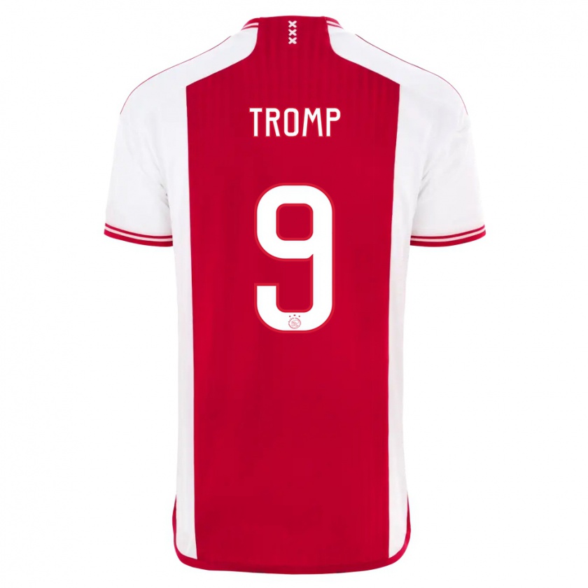 Kandiny Damen Nikita Tromp #9 Rot-Weiss Heimtrikot Trikot 2023/24 T-Shirt Österreich