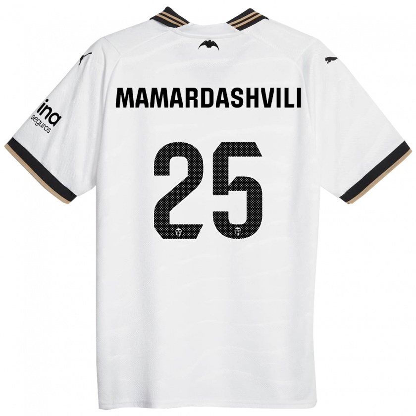 Kandiny Mujer Camiseta Giorgi Mamardashvili #25 Blanco 1ª Equipación 2023/24 La Camisa