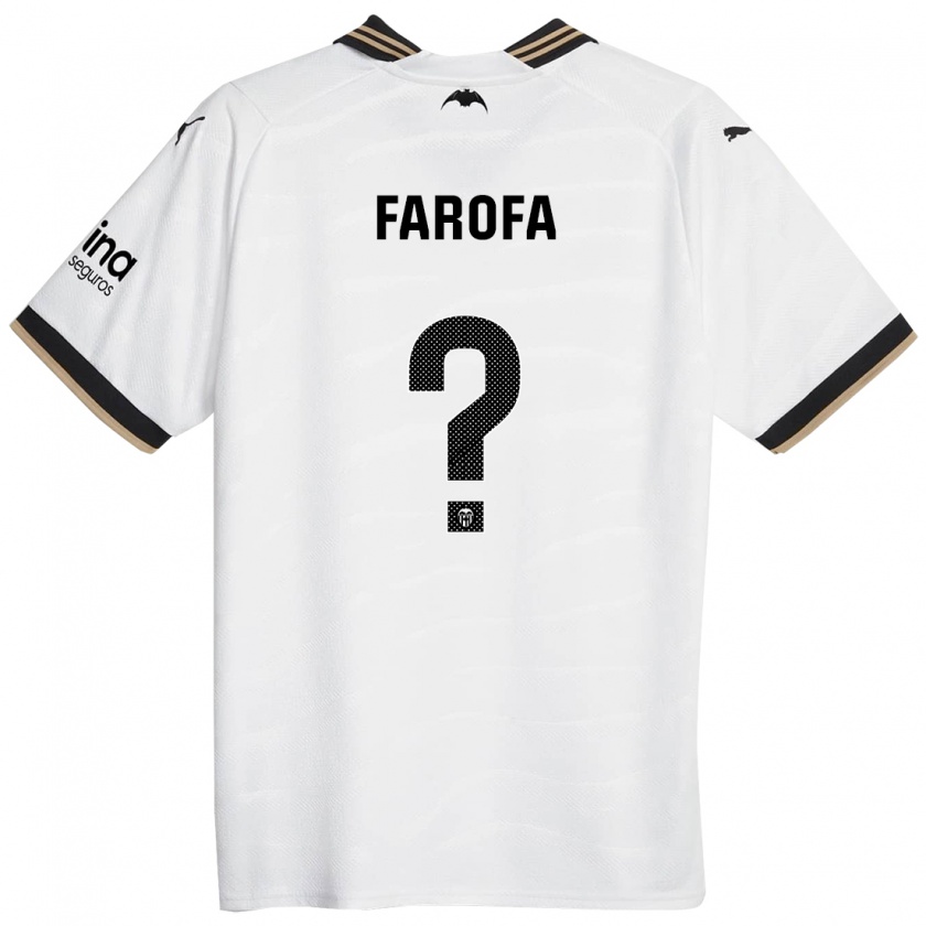 Kandiny Donna Maglia Rodrigo Farofa #0 Bianco Kit Gara Home 2023/24 Maglietta