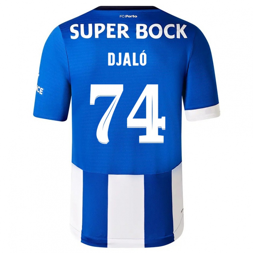 Kandiny Donna Maglia Ussumane Djaló #74 Blu Bianco Kit Gara Home 2023/24 Maglietta