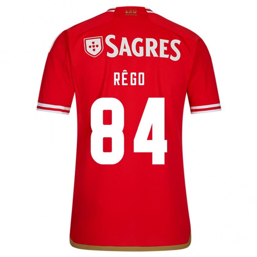 Kandiny Donna Maglia João Rêgo #84 Rosso Kit Gara Home 2023/24 Maglietta