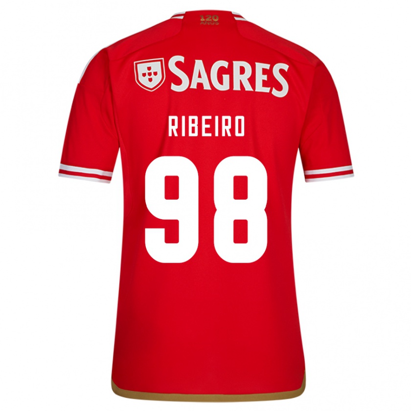 Kandiny Dames Ricardo Ribeiro #98 Rood Thuisshirt Thuistenue 2023/24 T-Shirt België