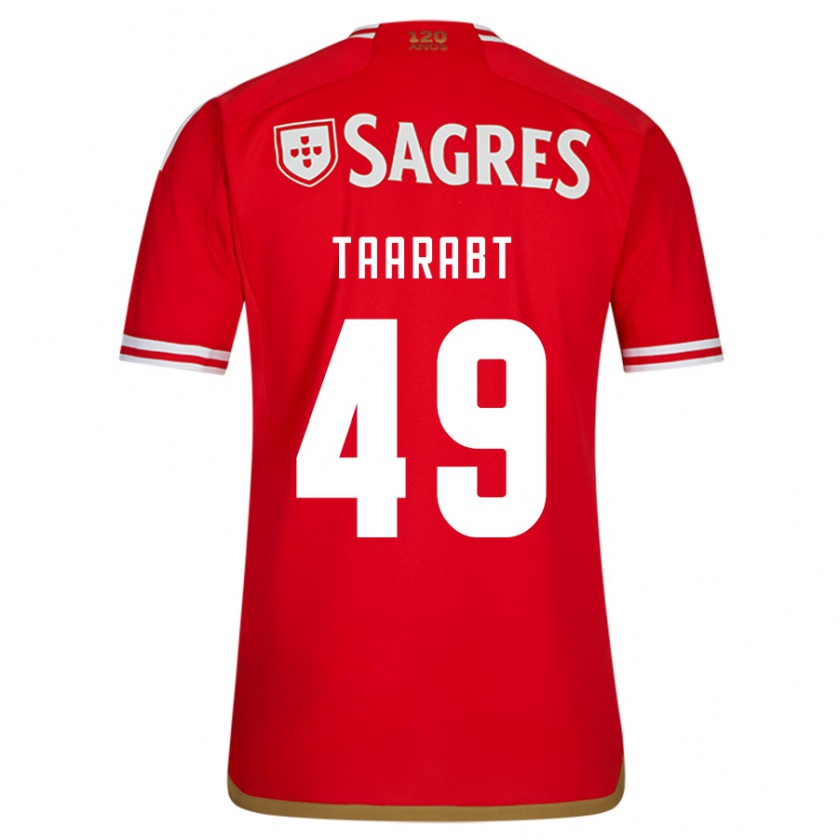 Kandiny Donna Maglia Adel Taarabt #49 Rosso Kit Gara Home 2023/24 Maglietta