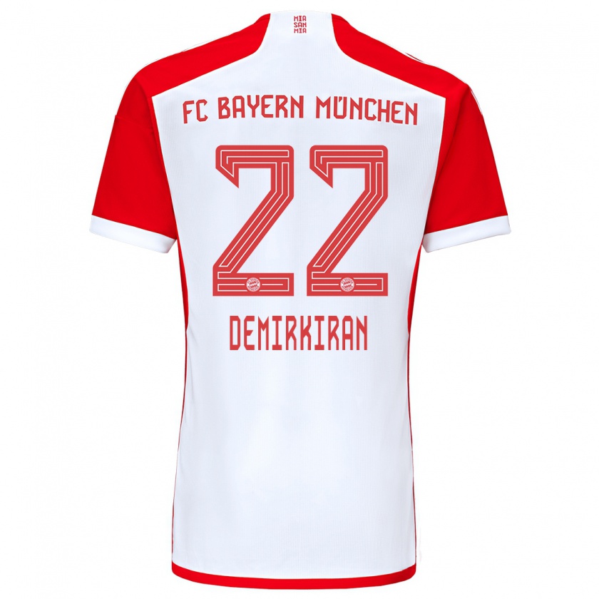 Kandiny Mujer Camiseta Ediz Demirkiran #22 Rojo Blanco 1ª Equipación 2023/24 La Camisa