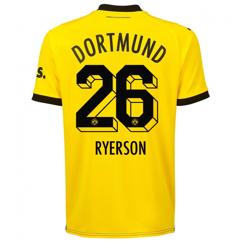 Kandiny Damen Julian Ryerson #26 Gelb Heimtrikot Trikot 2023/24 T-Shirt Österreich