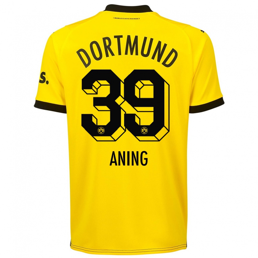 Kandiny Donna Maglia Prince Aning #39 Giallo Kit Gara Home 2023/24 Maglietta