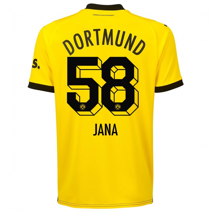 Kandiny Donna Maglia Nordberg Jana #58 Giallo Kit Gara Home 2023/24 Maglietta