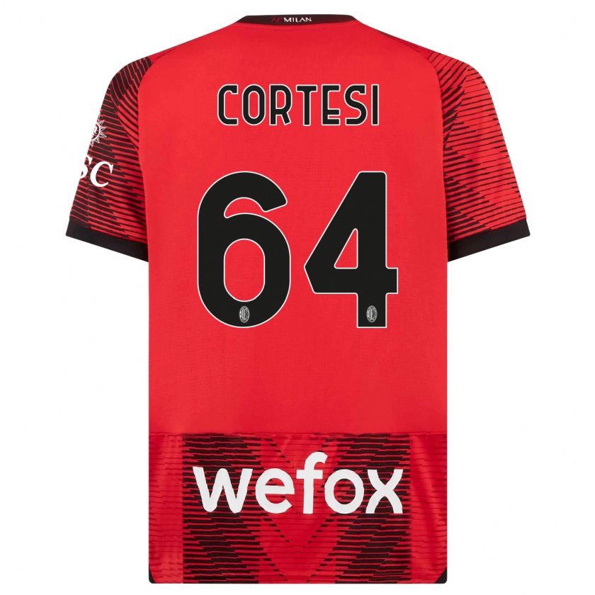 Kandiny Mujer Camiseta Selena Cortesi #64 Negro Rojo 1ª Equipación 2023/24 La Camisa México