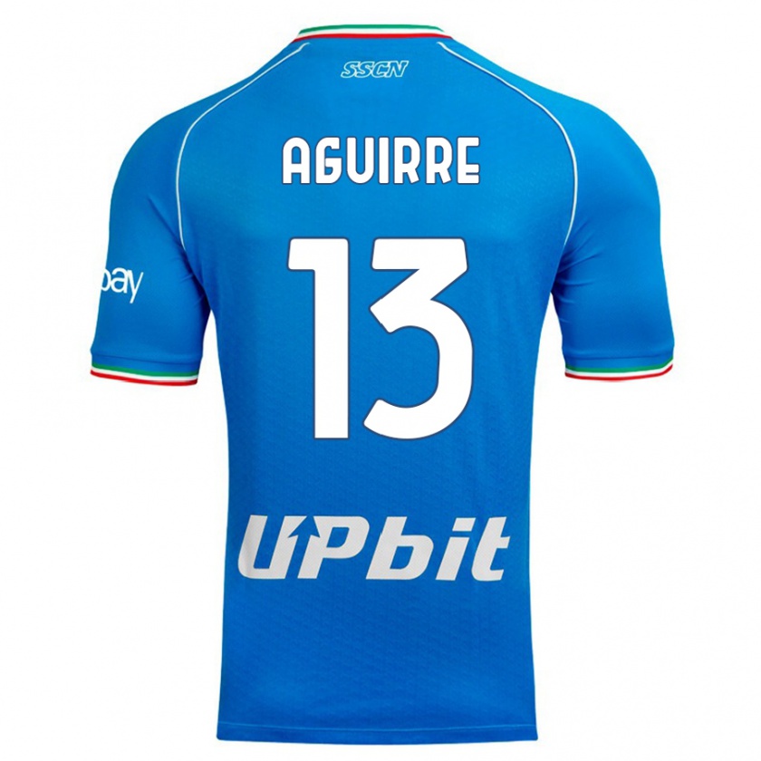 Kandiny Donna Maglia Yolanda Aguirre #13 Cielo Blu Kit Gara Home 2023/24 Maglietta