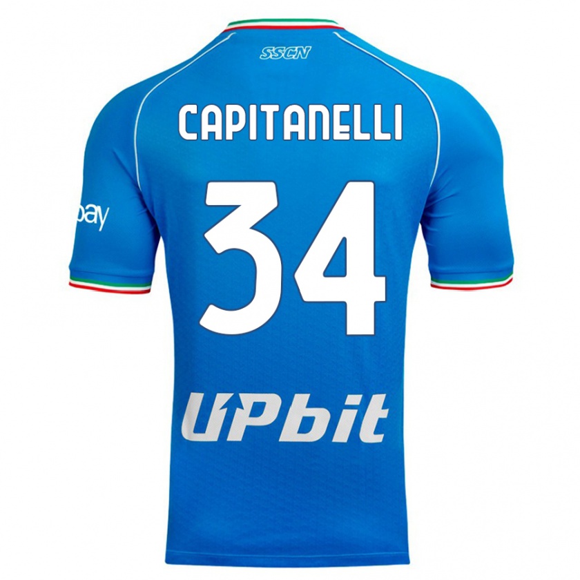 Kandiny Donna Maglia Ilaria Capitanelli #34 Cielo Blu Kit Gara Home 2023/24 Maglietta