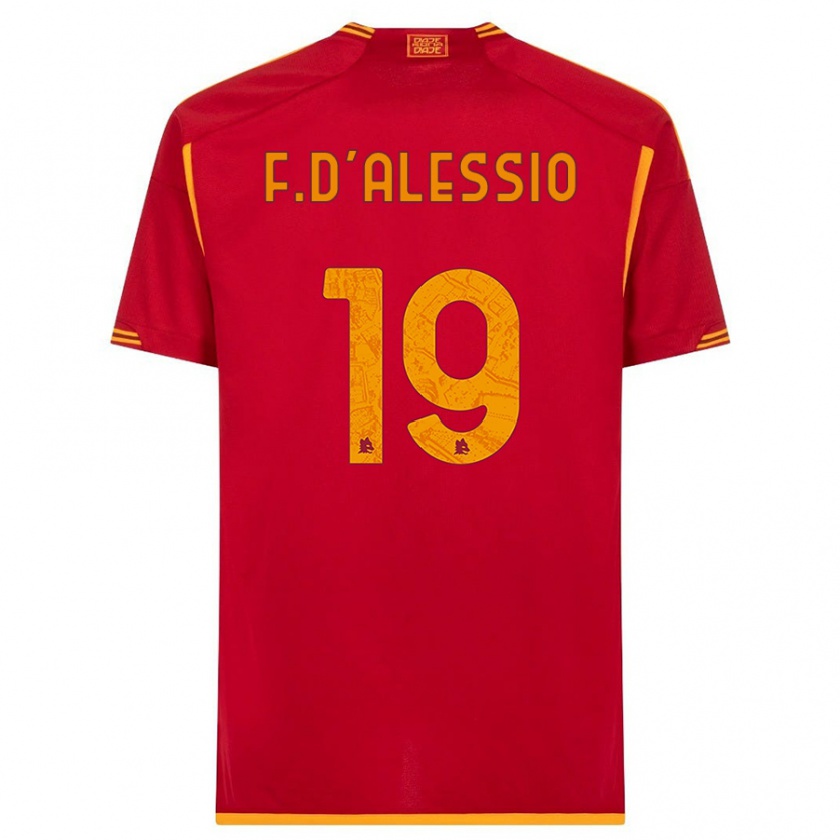 Kandiny Damen Francesco D'alessio #19 Rot Heimtrikot Trikot 2023/24 T-Shirt Österreich