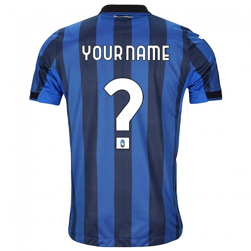 Kandiny Donna Maglia Il Tuo Nome #0 Nero Blu Kit Gara Home 2023/24 Maglietta