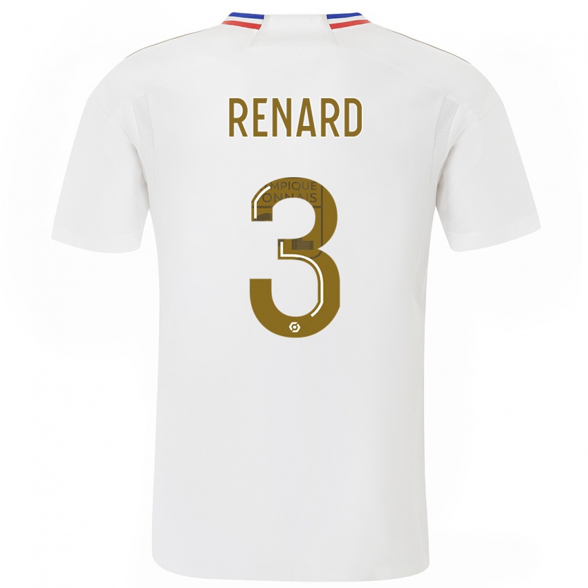 Kandiny Donna Maglia Wendie Renard #3 Bianco Kit Gara Home 2023/24 Maglietta