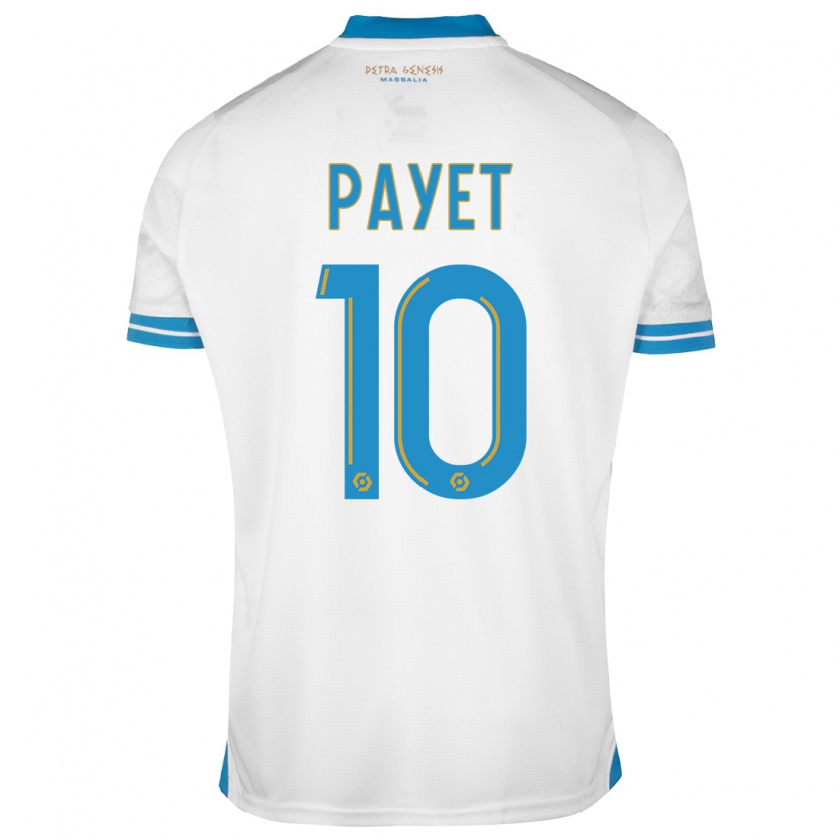 Kandiny Damen Dimitri Payet #10 Weiß Heimtrikot Trikot 2023/24 T-Shirt Österreich