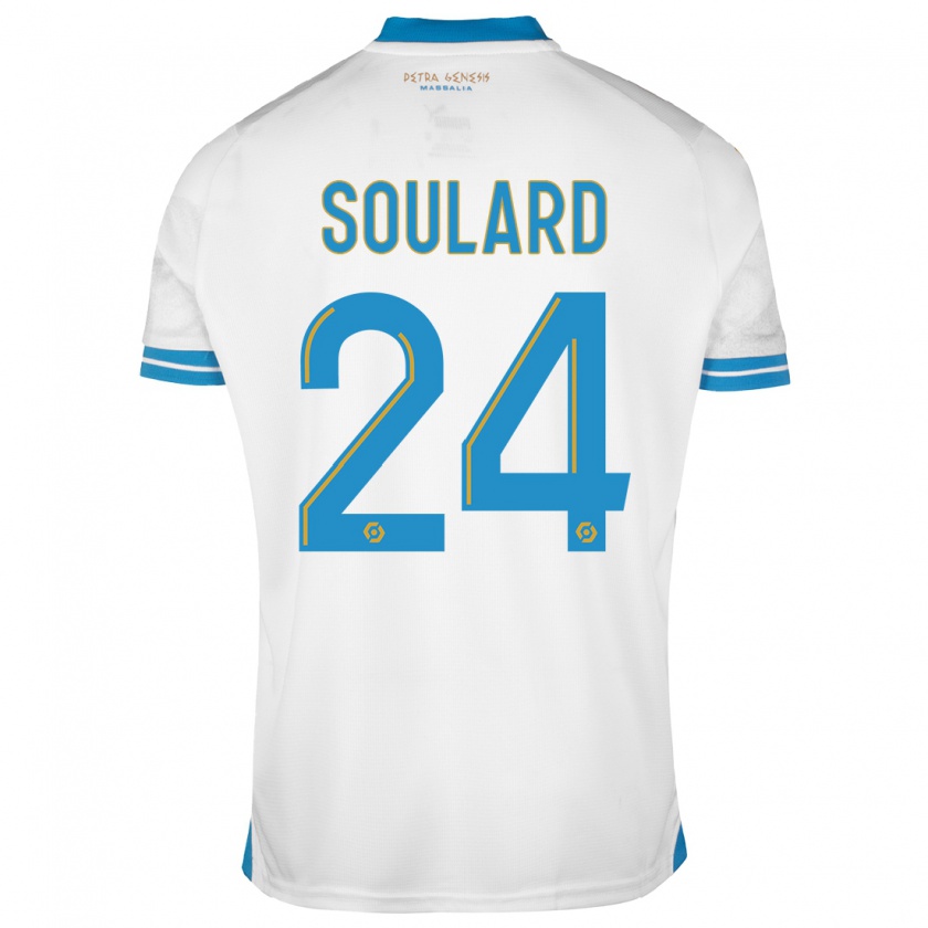 Kandiny Dames Amandine Soulard #24 Wit Thuisshirt Thuistenue 2023/24 T-Shirt België