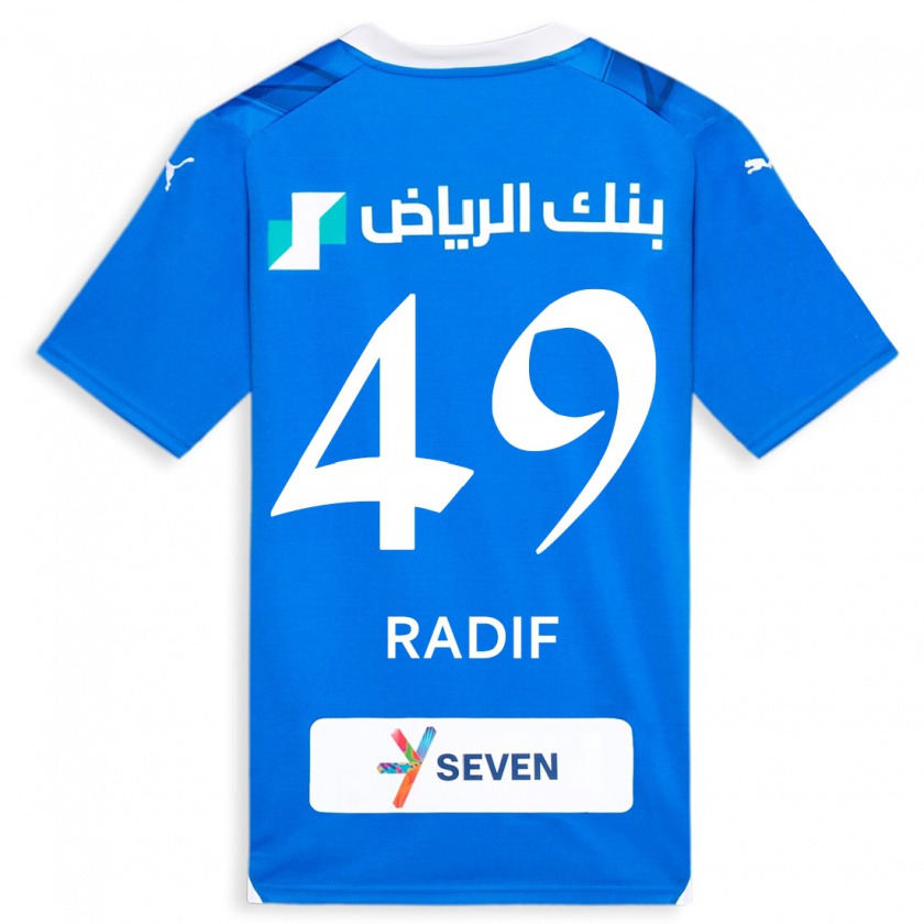 Kandiny Mujer Camiseta Abdullah Radif #49 Azul 1ª Equipación 2023/24 La Camisa México